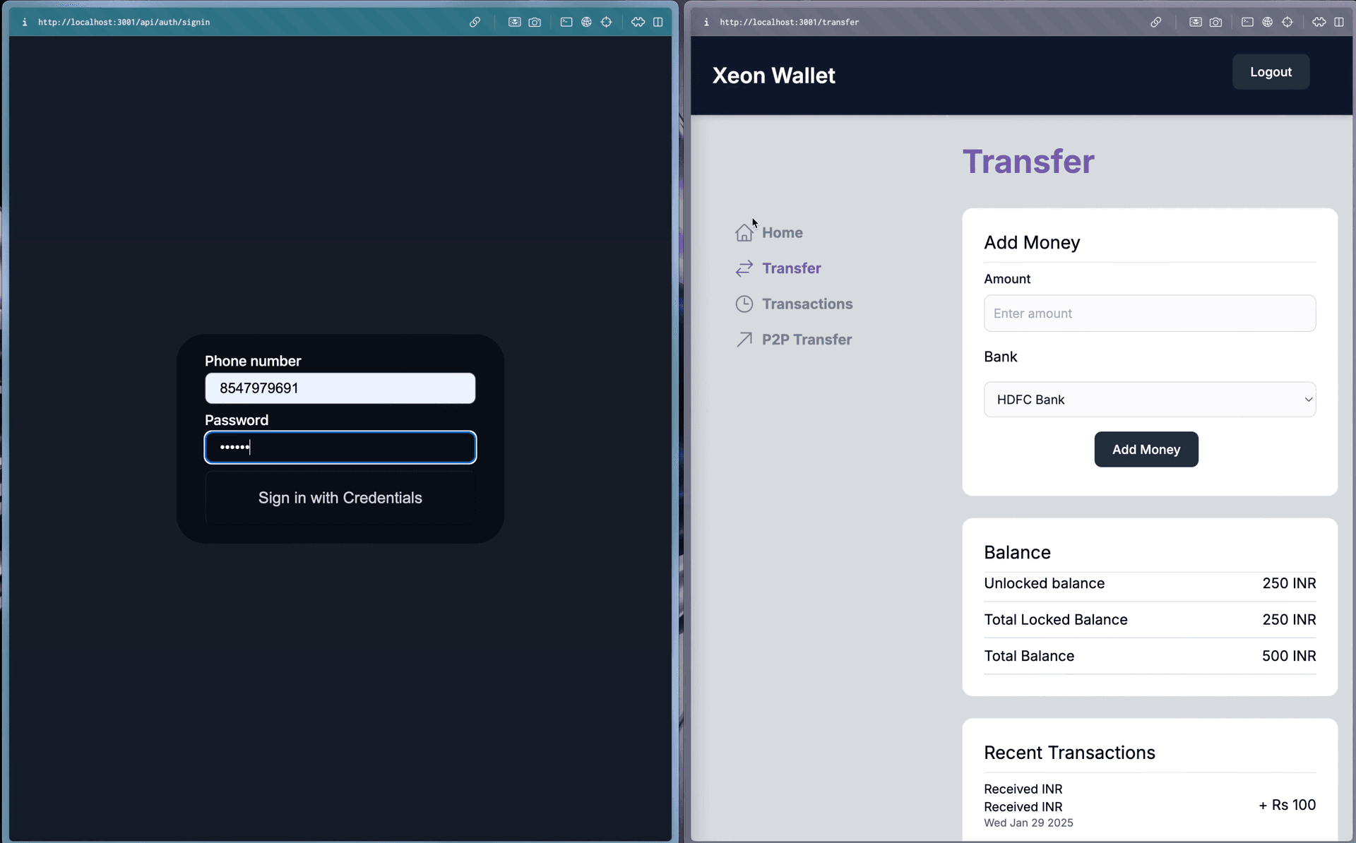 XeonWallet: Simple, Secure Digital Wallet not found